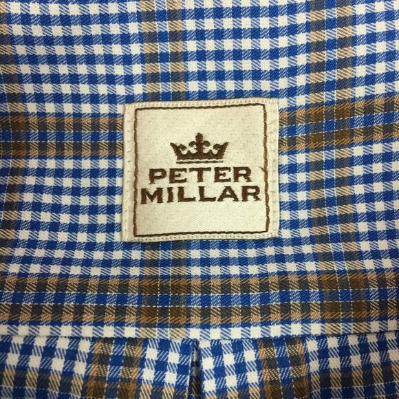 Peter Millar Men's Plaid Button Down Long Sleeve Shirt Size XL - Picture 11 of 13